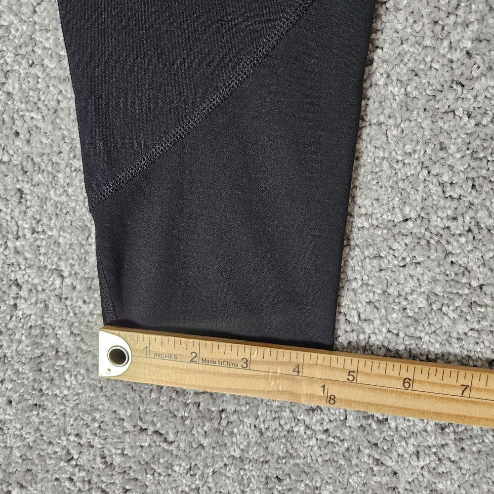 Athleta Leggings Women's Large Black Reflectors Running Gym Yoga Loungewear - Picture 9 of 10